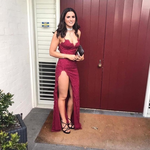 lace up strapless dress Amarra 89089 main image 0